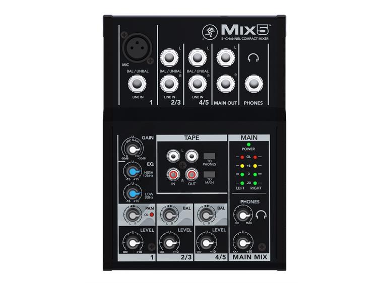 Mackie MIX5 5 Channel Compact Mixer